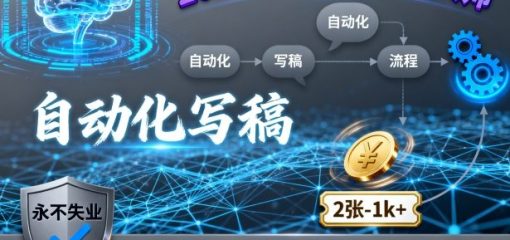 2025年来做AI写作大师，自动化写稿，一单2张-1k+，永不失业副业