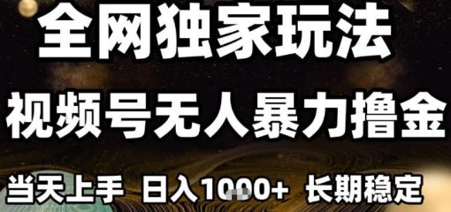 年底最新独家视频号无人直播撸礼物，小白也能轻松日入1k+，长期稳定，可批量复制【揭秘】