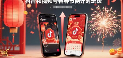 抖音和视频号，春节倒计时玩法，操作方法简单，可实现快速涨粉，后期可转带货