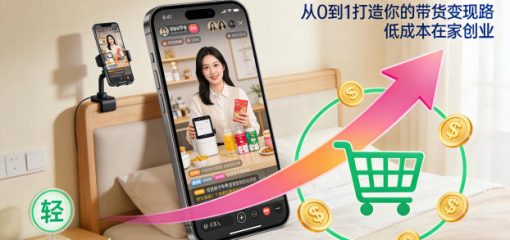 视频号带货训练营，从0到1打造你的带货变现路，低成本在家创业