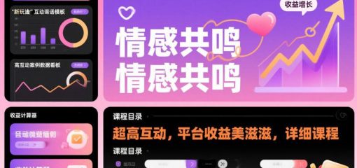 视频号情感赛道新玩法，超高互动，平台收益美滋滋，详细课程