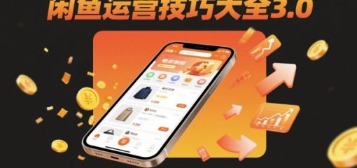 闲鱼运营技巧大全3.0，引爆店铺流量，手把手教你玩转二手电商平台