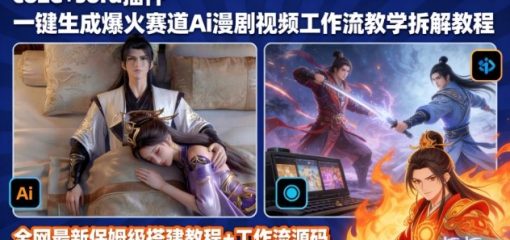 SORA2一键生成AI漫剧视频coze工作流搭建教程，小白轻松入局漫剧圈