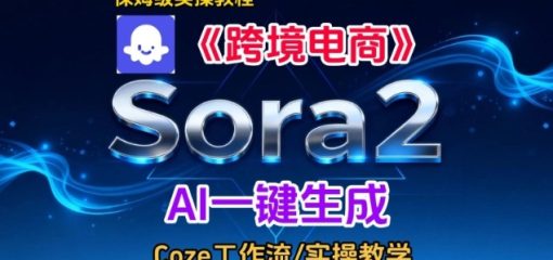 Sora2生成《跨境电商》英文短视频，实操搭建教学课，通俗易懂，包教包会